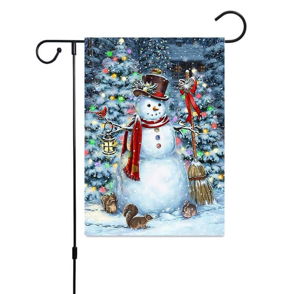 Joulukoristebanneri, 30*45cm Kaksipuolinen pellava Hyvää joulua