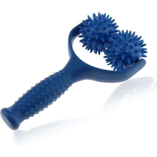 Dybvævsmassage Stick med 2 Massagebolde, Cellulitefjerner, til Skuldre, Arme, Balder, Muskelafslappende Massager