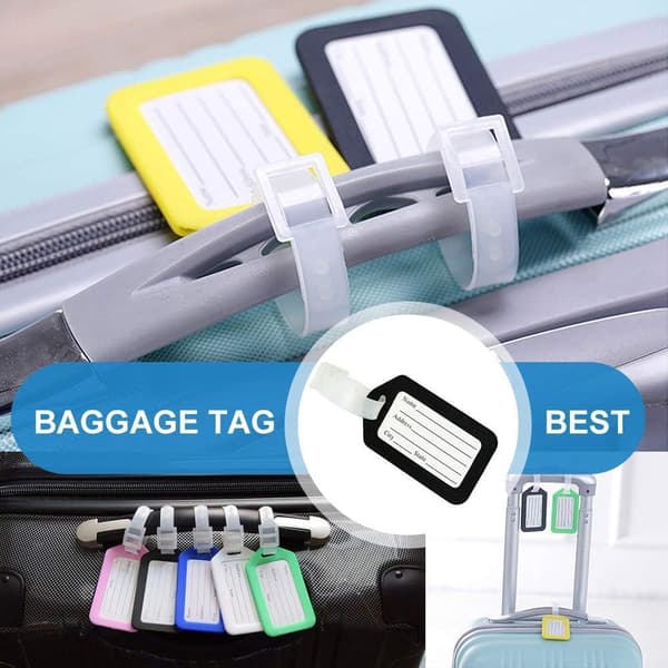 10-pack bagageetiketter, bagageetiketter, resetillbehör, identifiering