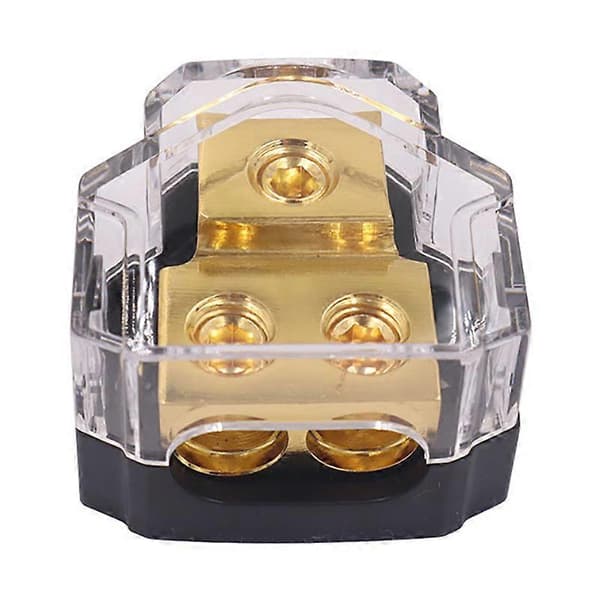 Car Audio Amplifier Power Distribution Block 1 in 2 Out Way Power Ground Distributor Block Car Amplifier