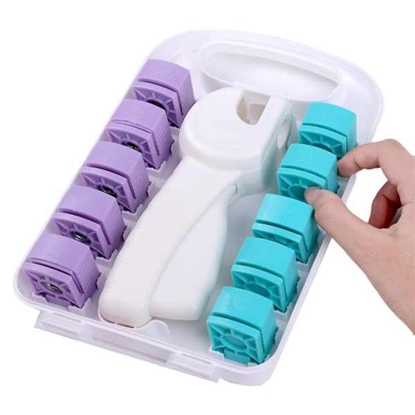 Artistic Hollow Document Hole Punch Craft Tool Plastic for Home Office