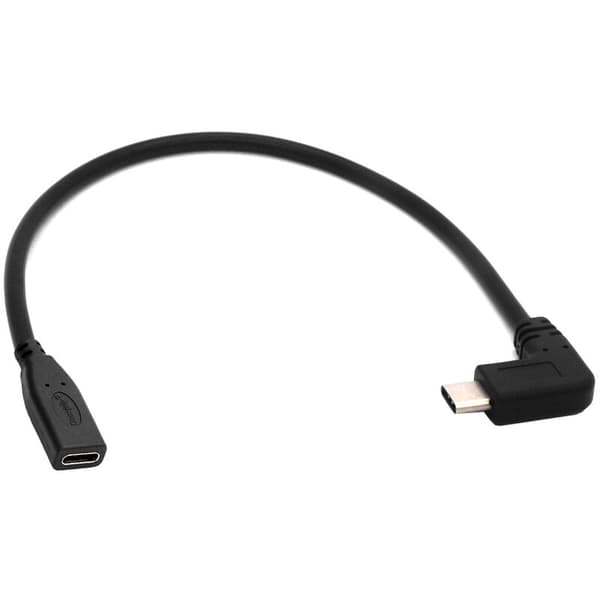 2 metrin Type-C USB 3.1 - USB-C naaras 90 asteen jatkokaapeli datakaapeli johto