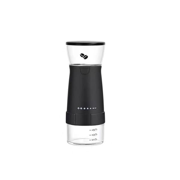 USB-genopladelig elektrisk kaffekværn manuel kaffekværn i rustfrit stål til hjemmebrug. Kaffemaskine (sort)