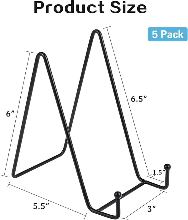 5 stk. Displaystativer 15 cm billedrammestativer, stativer til display, tallerkenholder displaystativer holder til billeder_tfrf