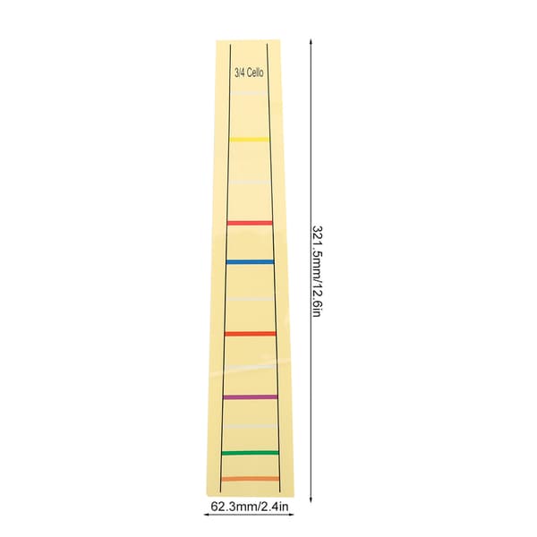 Practical Fretboard Label Sticker Finger Position Marker for Cello Practice Beginner (3/4)