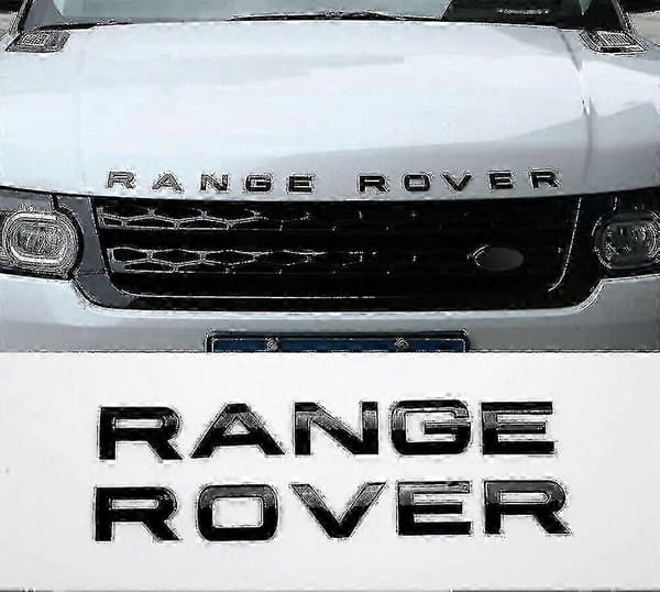 Til Range Rover Glanssort Bogstaver Emblem Sæt til Vogue Sport og Evoque Modeller til Bil Eksteriør Styling og 3ytrd_bs8z