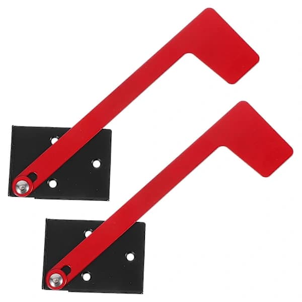 Replacement Mailbox Flag Weatherproof Universal Self-Adhesive Flags For Mailbox 2-pack Red 19.50X6.90X0.40CM