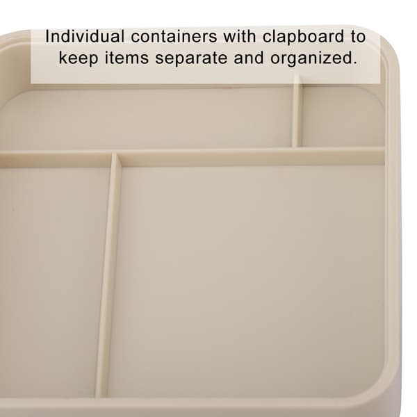 5-Layer Watch Parts Storage Box, Watch Tools for Screw Components, Movements, Hardware Parts (Square)