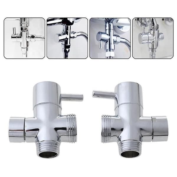 Ny T-adapter 3-veisventil for omkaster, baderom, toalett, bidet, sprayhode, dusjhode KLB