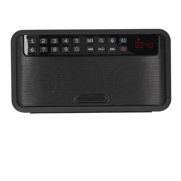E500 Wireless Portable Bluetooth Speakers with AUX/Memory Card and Flashlight, Black