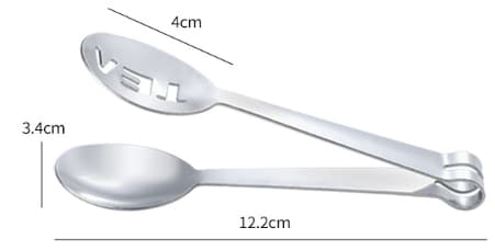 3 stk rustfrie teposetang teposepresseverktøy kjøkkentilbehør 17 cm