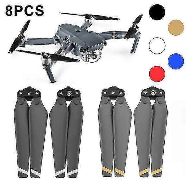 8 stk. 8330 Quick Release Propeller til DJI Mavic Pro Drone Reservedele Guld Gold