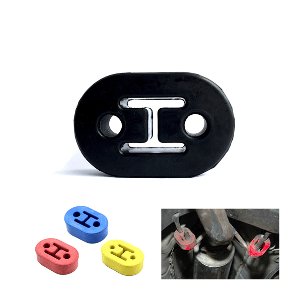 2 pcs Exhaust Hanger (Yellow) Rubber Insulator Bushing, 2 Holes