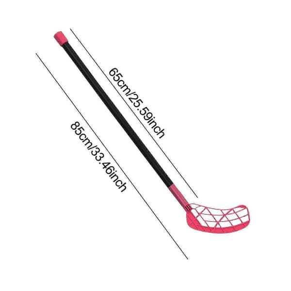 Lasten salibandymaila maahockeymaila ulkoharjoitteluun vihreä punainen 85 cm