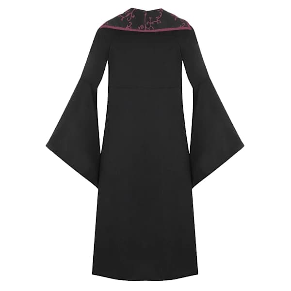 Jente Vampyr Heks Halloween Kostyme Vinrød 140cm
