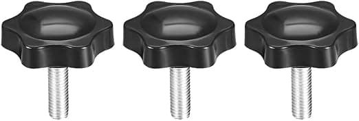 Clamping Handle Screw Knobs Handle Star Knob M6 x 20mm Male Thread 3pcs M6*20 *3 M6*20 *3