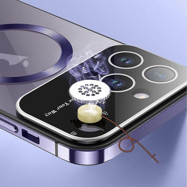 Cover til iPhone 15 Plus, Magnetisk Aromaterapi Telefoncover, Magnetisk Cover Aromaterapi Telefoncover (FMY) blå blue