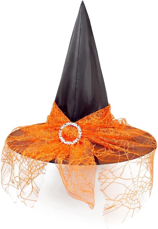 Halloween heksehatte, heksehovedbånd 2 stykker Wicked Witch Hat til