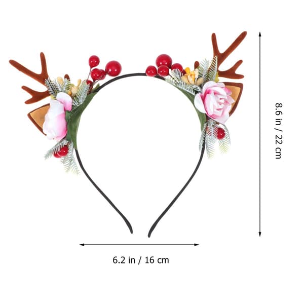 1 stk gevir hårbånd jul hjorte blomst hårbånd bære rensdyr