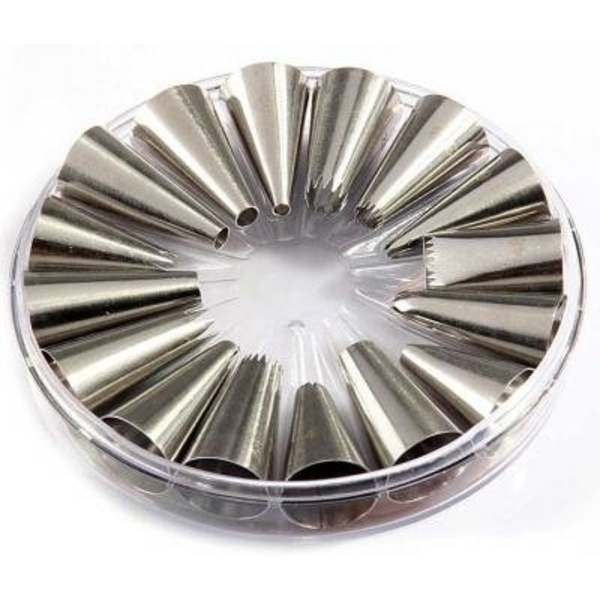 Tyllset 16 Delar, Spritstyllar, Tyllar - BakeCake Silver silver
