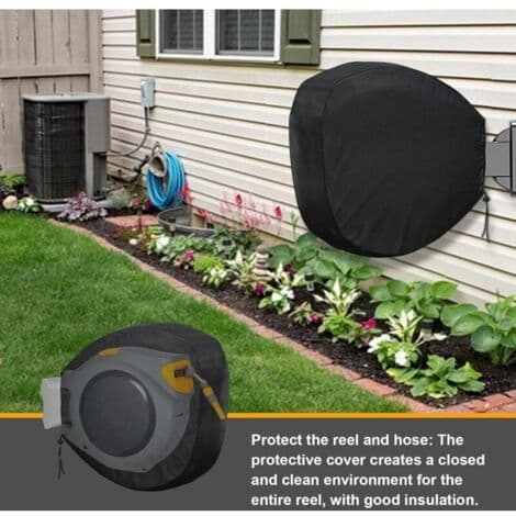 Protective Cover for Wall-Mounted Automatic Hose Reel - For HOZELOCK and GARDENA - 420D