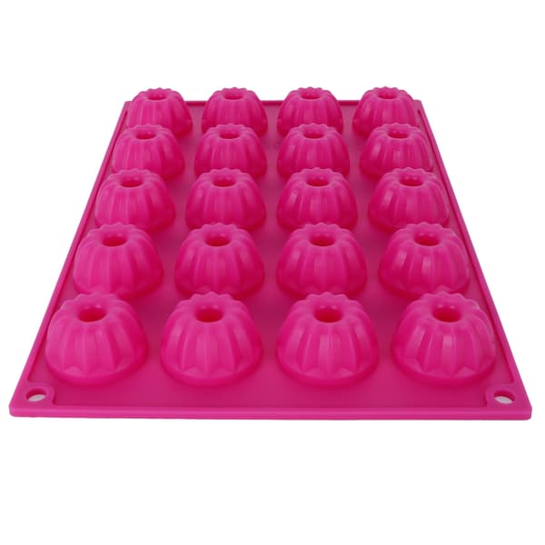 Rosarød silikonform for baking av kaker, DIY, non-stick bakeform for baking av kaker 0.3