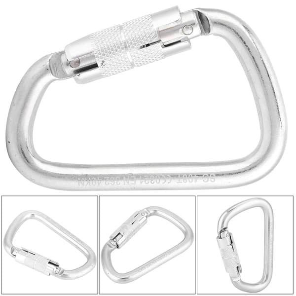 Automatic Locking Climbing Carabiner Aluminum Self-Locking D-Shaped Mountain Hook
