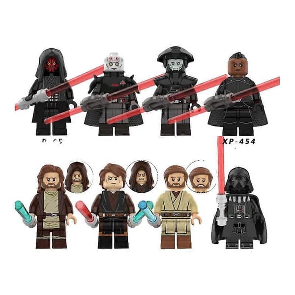 Timubike 8 stk/sæt Byggeklods Legetøj Star Wars Serie Figur Samlede Mini Byggeklods Actionfigurer Legetøj Til Børn Gave [DB]