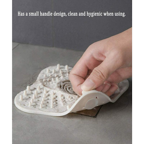 Silicone Drain Protector, Kitchen Drain Strainer with Suction Cup, Bathtub Drain Protector, Kitchen and Bathroom
