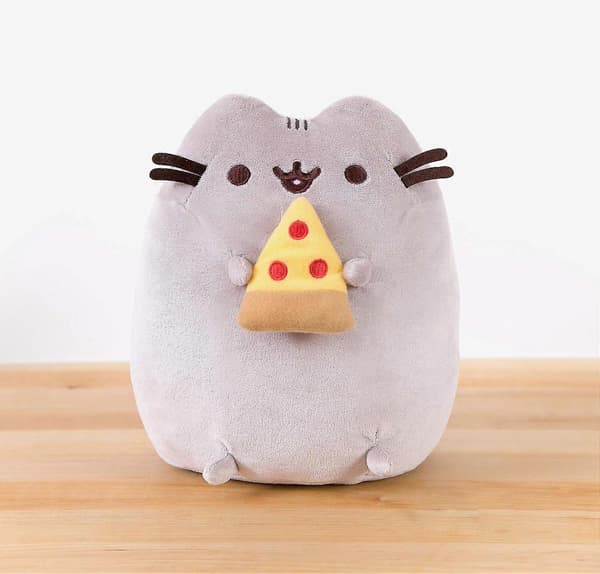 Pusheen Snackable Pizza Plys, Tøjdyr til alderen 8 og opefter, 9.5, Pizza