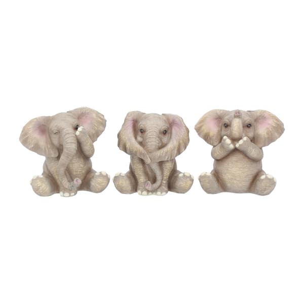 Kolme vauvaelefanttia, hahmo 8cm harmaa