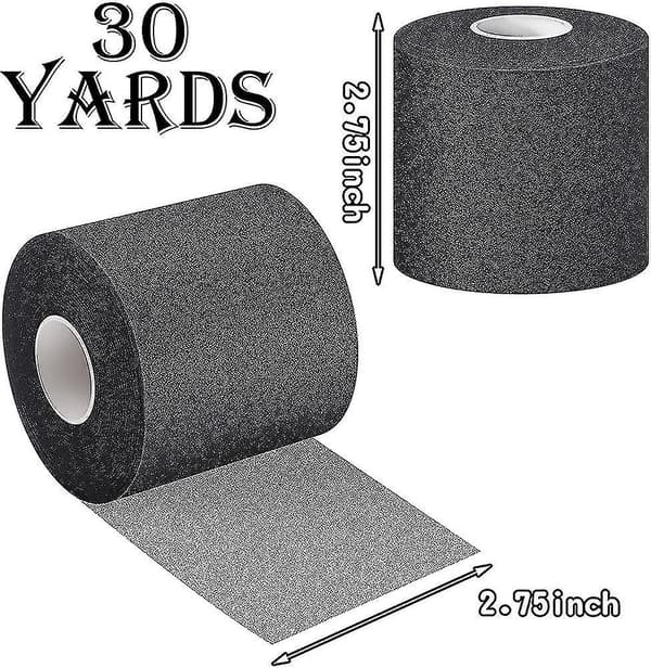 3 stk. skumunderlag sport pre-wrap atletisk tape, 7 cm x 25 meter