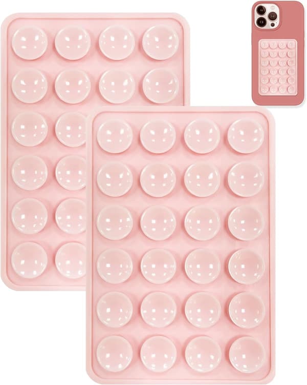 Mobilholder / holder med sugekopper Rosa