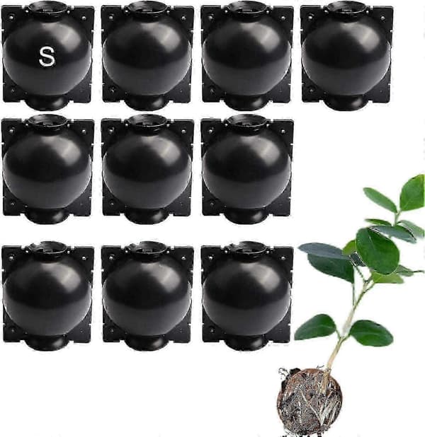 10-pack Tree Root Plant Box, Rooting Ball Grafting Tool, Reusable High-Pressure Air Layering Propagation Kit