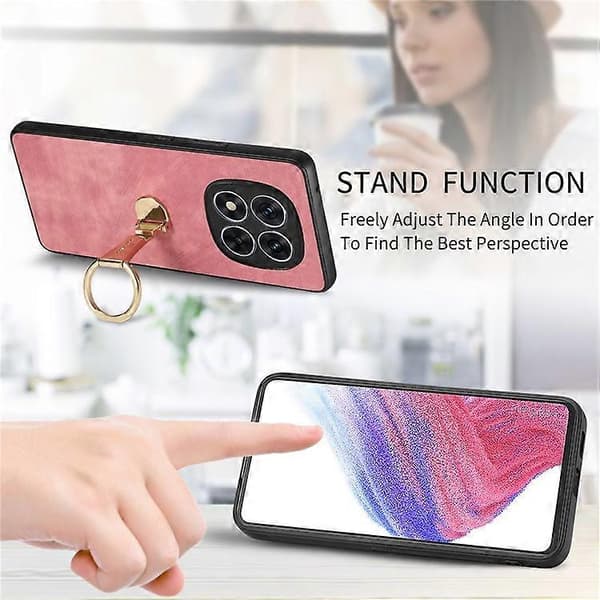 CASENEO D22 Kompatibelt Cover til Xiaomi Redmi Note 14 Pro+ 5G Foldbart Stativ Retro Læder Bagside Brun Brown