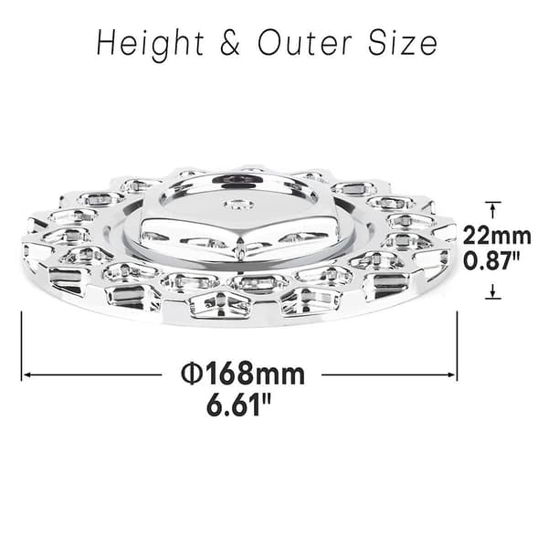 168 mm bilfælg navkapsel 9155L169 til 247L169 09.24.028, 4 stk.