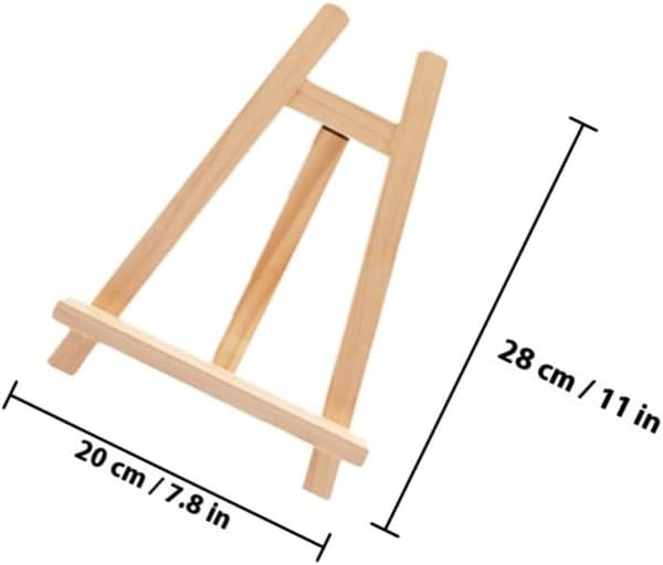 Holzstaffelei tre ben 2 stk for barn for maling og presentasjon -