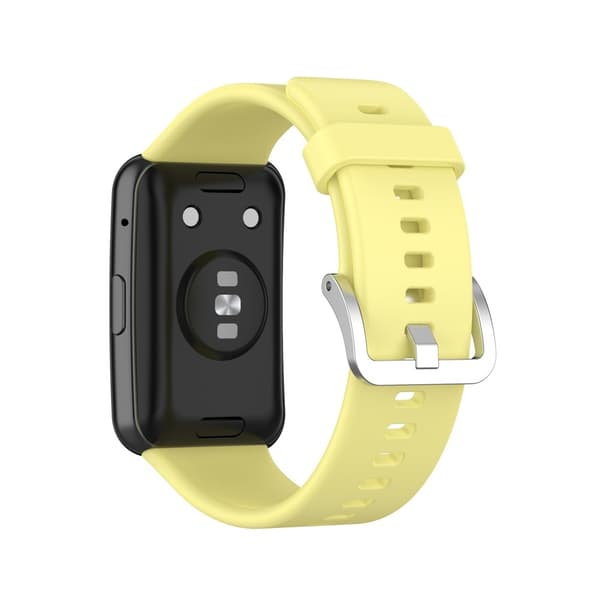 Silikonearmbånd til Huawei Watch Fit - Gul Gul Gul Gul Yellow Gul