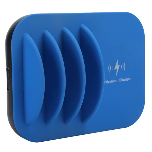 STW‑8128 Multi‑Port Multifunktionel Ladestation Bærbar Oplader til IOS/Huawei/Xiaomi/Samsung UK-stik (100‑240V)