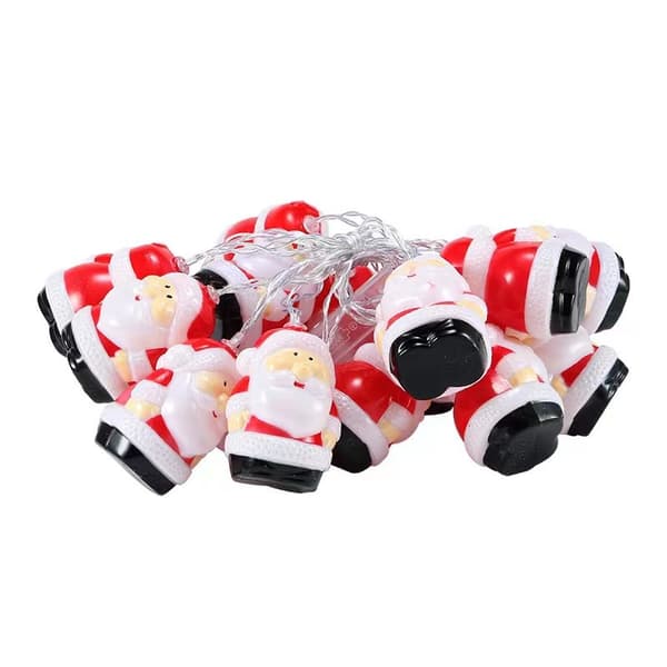 Juldekoration med LED-belysning - Jultomte och Snögubbe 3M20led-USB