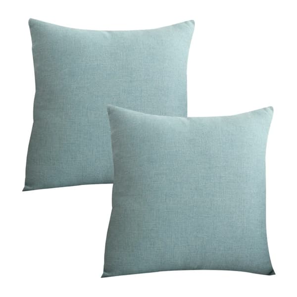 Pudebetræk, bondegård, dekorative pudebetræk, linned, pyntepuder til sofa, sofa, indretning, (lyseblå)