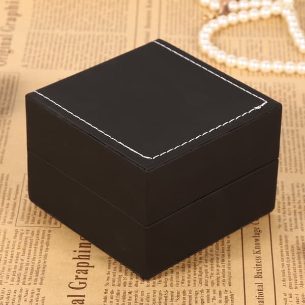 1 pc New Black PU Leather Watch Gift Display Case Bracelet Bangle Jewelry Storage Box