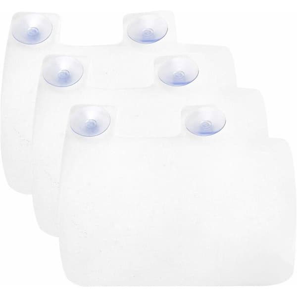 Silicone Splash Guard with Suction Cups for Kitchen and Bathroom Sinks (Transparent) - MODOU