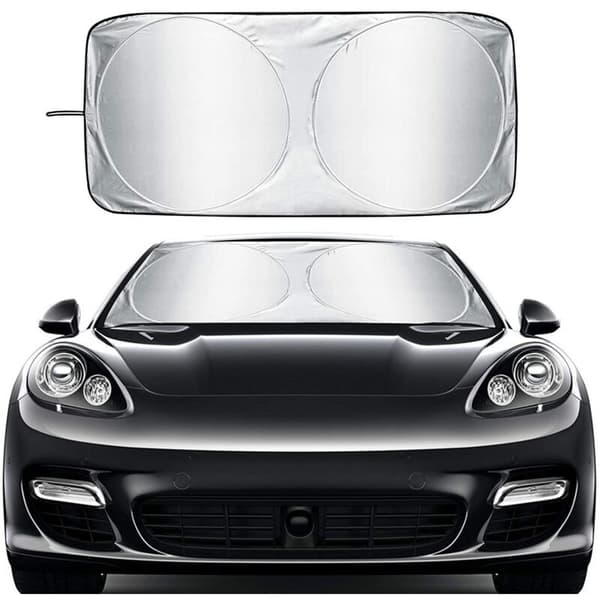 Foldable Car Window Sun Shade, Windshield Sunshade for Most Sedans, SUVs, Trucks, Keeps Your Vehicle Cool - S