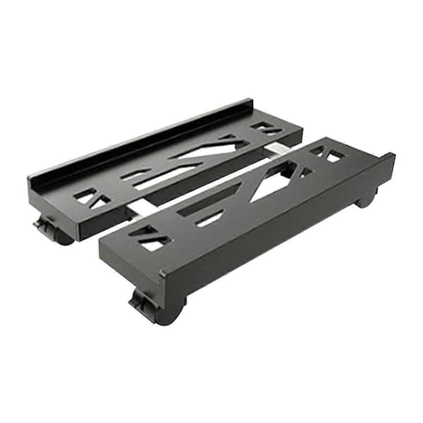 Justerbart mobilt CPU-stativ, ventilert PC-kassestativ PC-kassestativ med 4 hjul, holder under skrivebordet