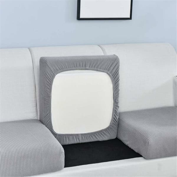 Soffkuddsöverdrag, Kuddfodral, Halkfritt Rutnät Elastiskt Sittöverdrag, Möbelöverdrag, (Bredd 65-95, Längd 65-95, Tjocklek 5-20) CM