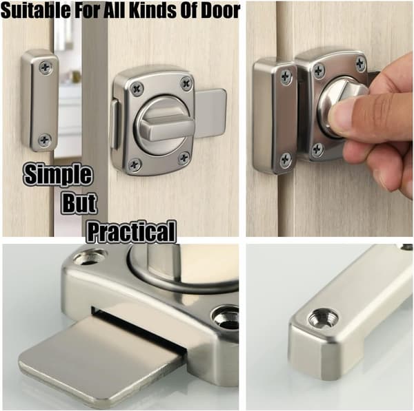 Grindlås Skydelås Bolt Lås, Sikkerhed Dobbeltsidet Grind Hardware