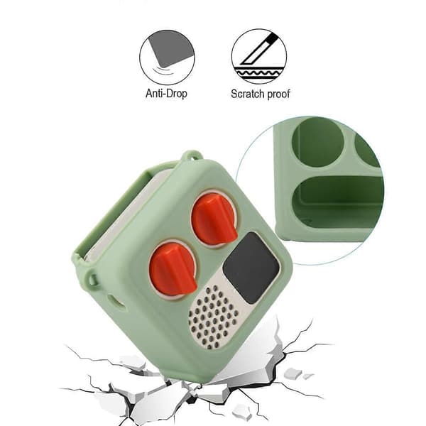 TXEsign Silicone Case Protective Cover for Yoto Mini (2024 Edition), Travel Case with Adjustable Shoulder Strap A Green Green