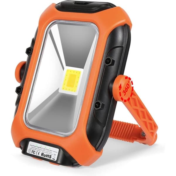 Rechargeable LED Camping Lantern Solar Battery USB Rechargeable LED Headlight Waterproof Ip65 Mechanic Lamp for Camping Tent Work Light
