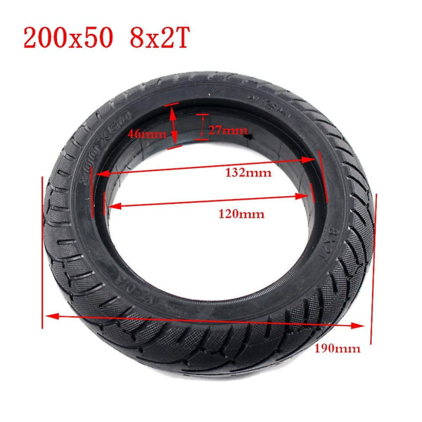 8 InSYDS Scooter Tire 200x50 Solid Tire Speedway Ruima Mini 4 Pro